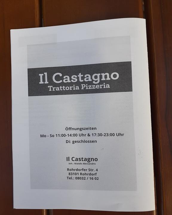 Pizzeria Restaurante Il Castagno M Coglitore